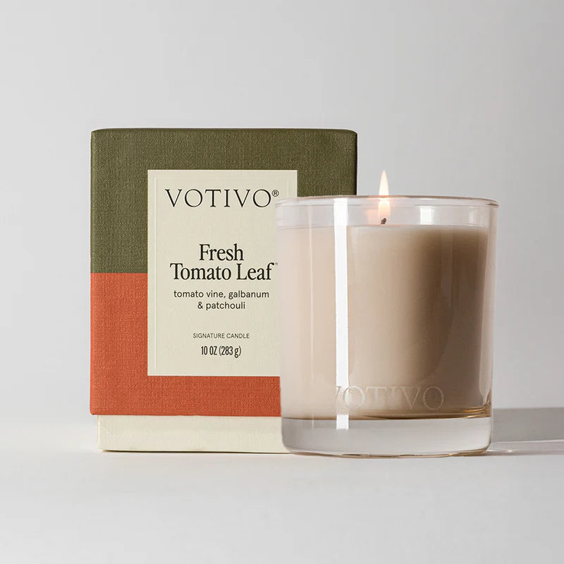 Fresh Tomato Leaf Votivo 10oz Candle