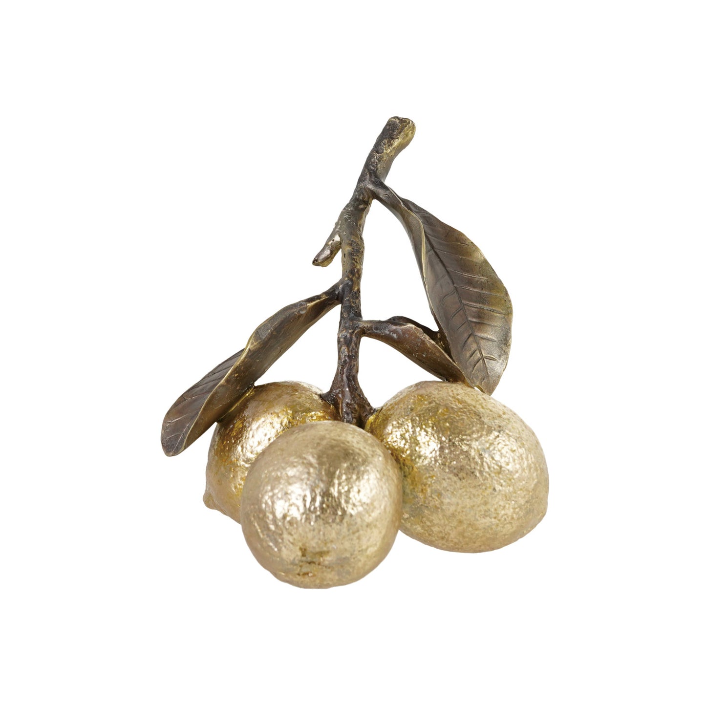 Antique Brass & Gold Finish Lemons on Stem