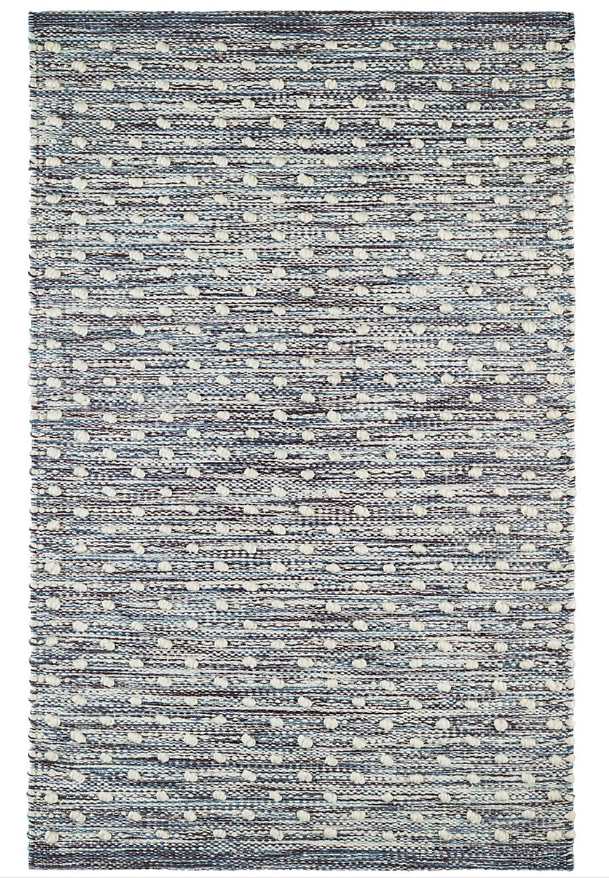 Hobnail Blue Performance Rug 8x10