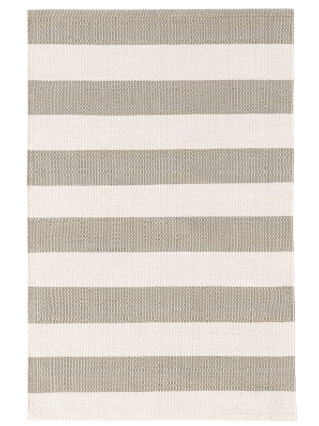 Catamaran Stripe Plat/Ivory In/Out Rug 8x10