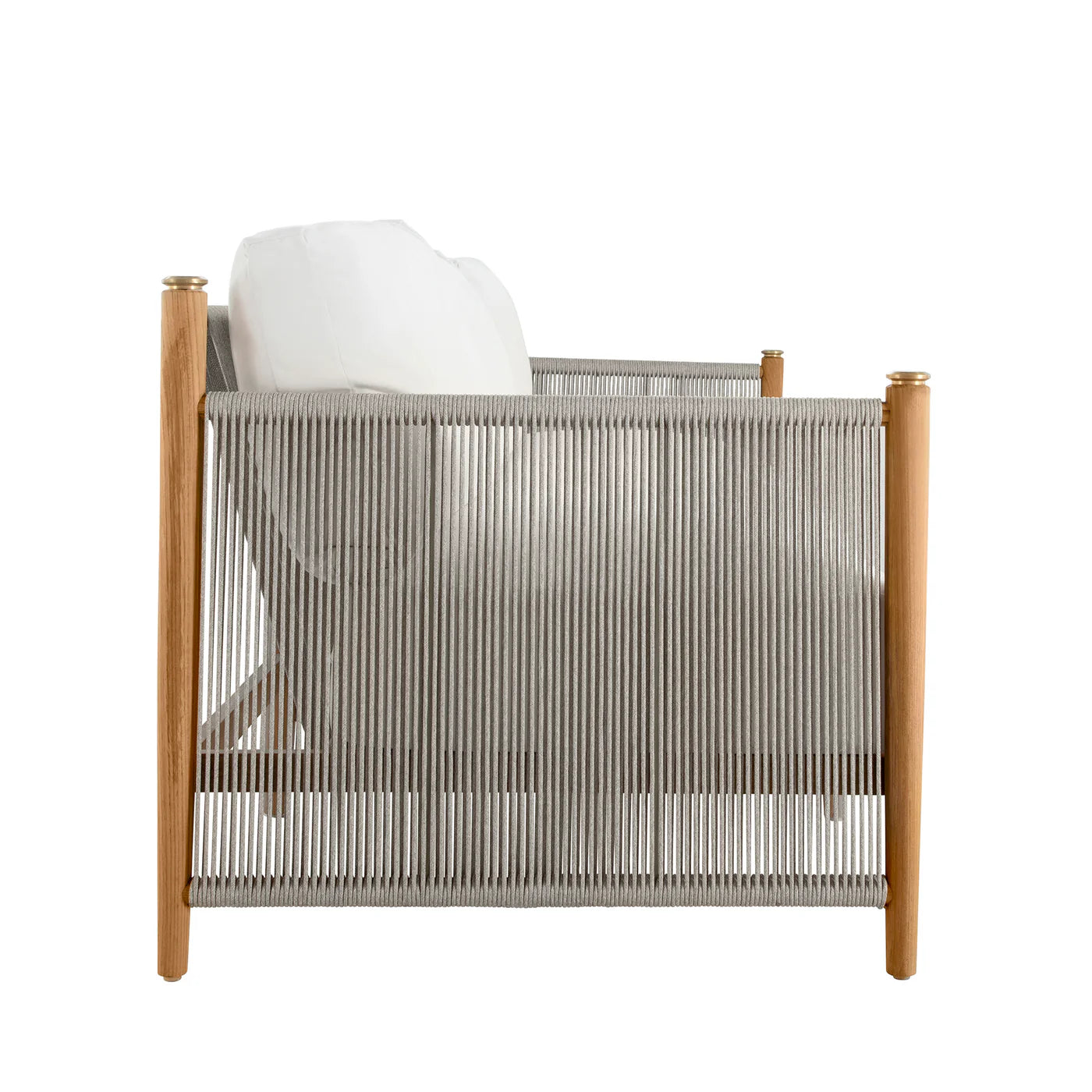 Pacifica Sofa - Natural Teak Rope Brass