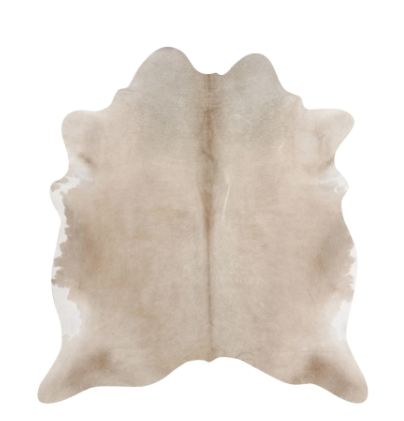 Grey & White XL Cowhide Rug 6'1" x 6'8"
