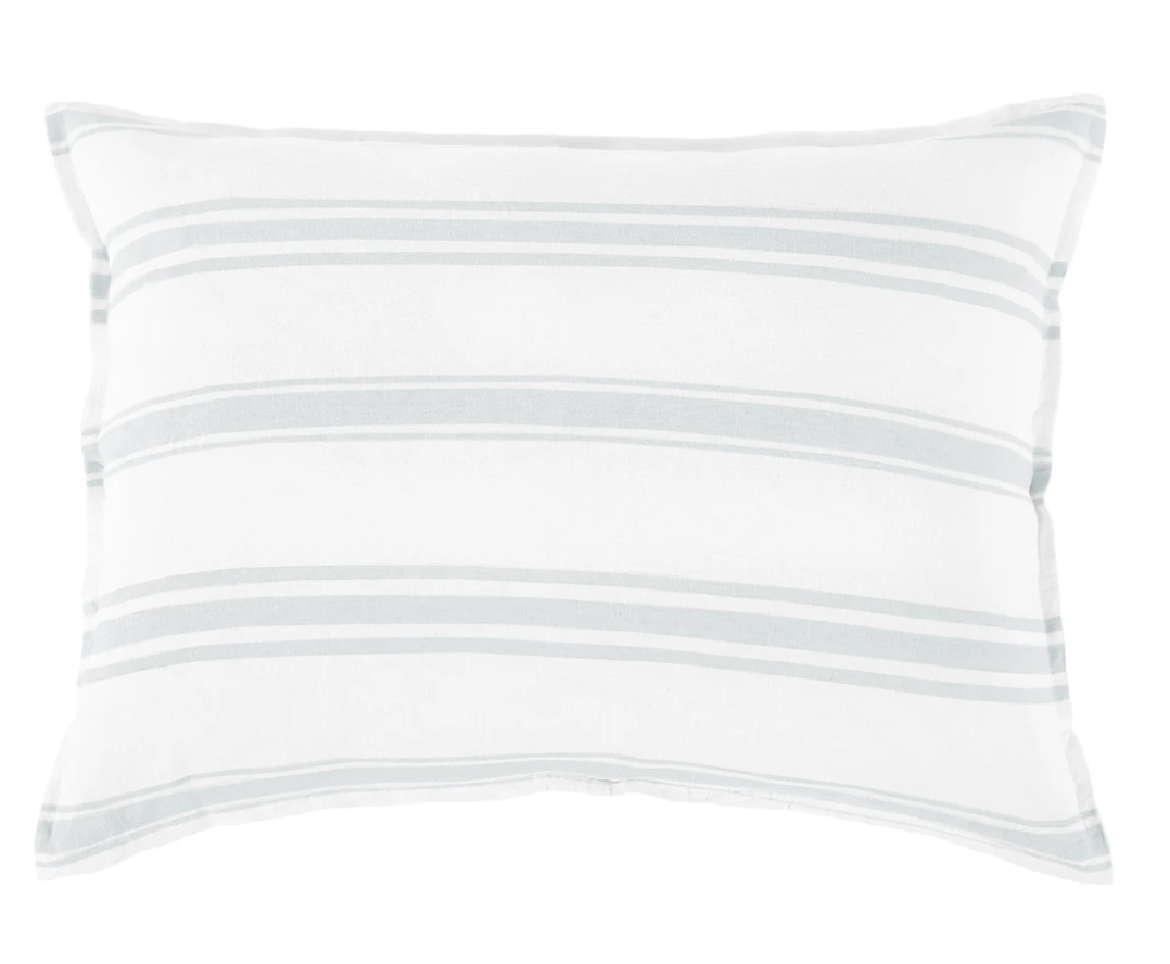 Jackson - White/Ocean Pillow w/ Insert