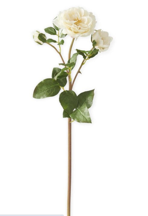 20"Cream Real Touch Rose Spray