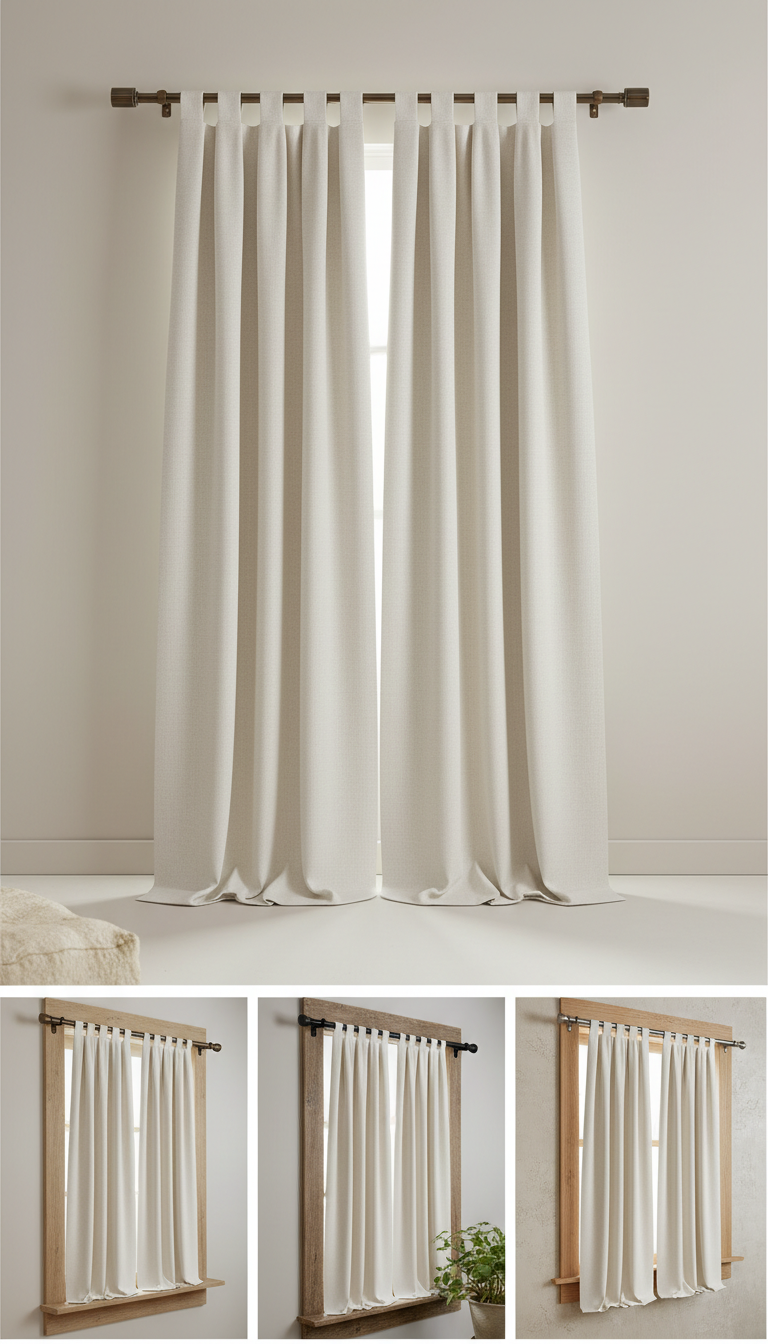 Ivory Linen Pinch Pleat Drapery