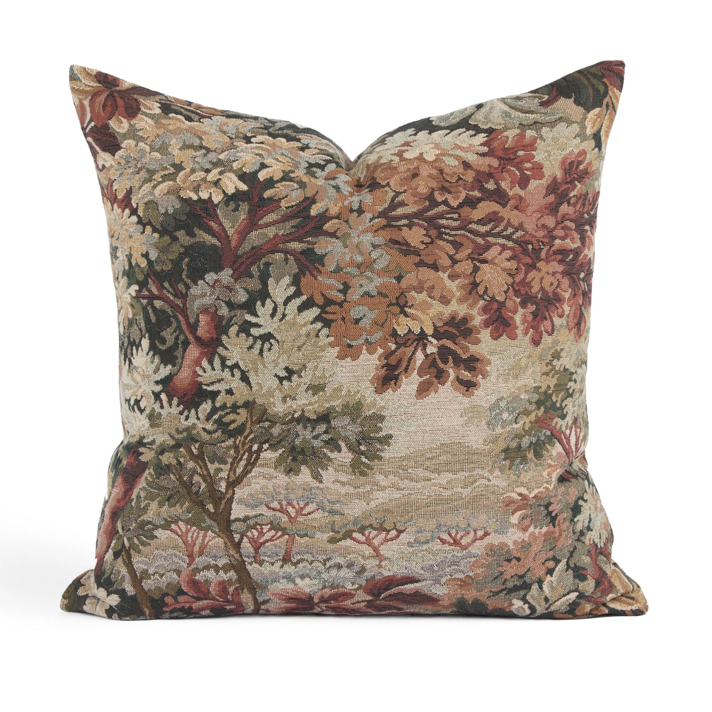 Burgundy Tapestry 20x20 Pillow