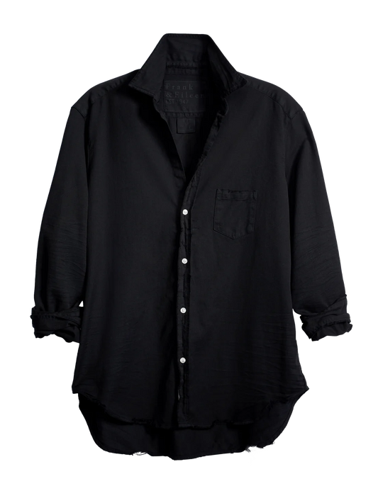 Eileen Relaxed Button-Up - Blackout