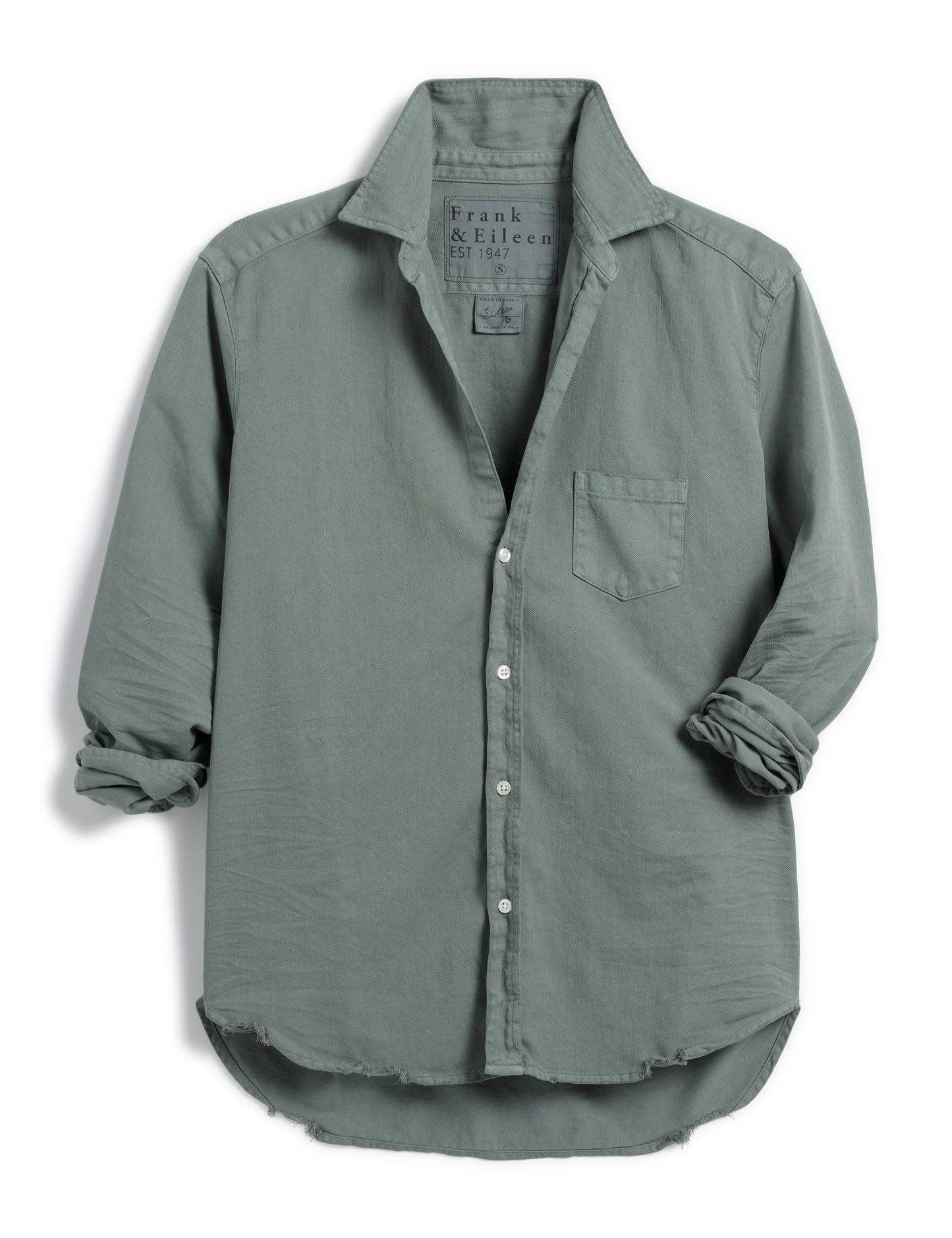 Eileen Relaxed Button - Up Shirt Thyme