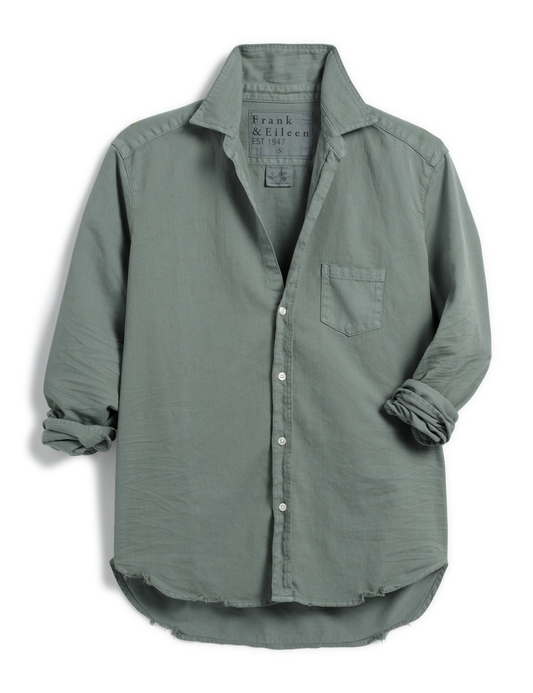 Eileen Relaxed Button - Up Shirt Thyme