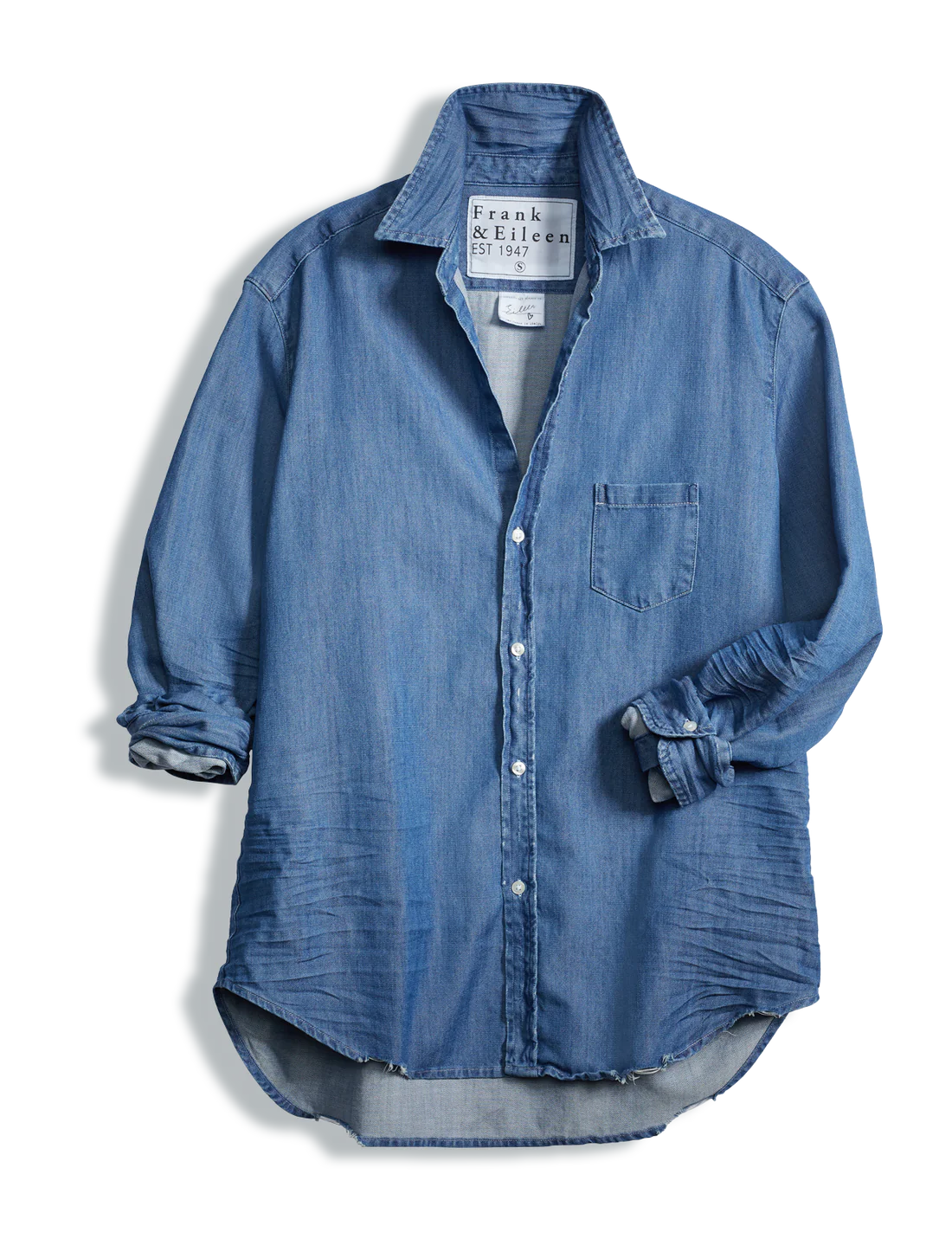 Eileen Relaxed Button-Up - Vintage Stonewashed Indigo