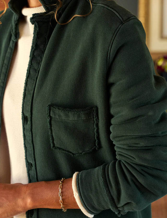 Eileen Relaxed Button Up Triple Fleece Shirt