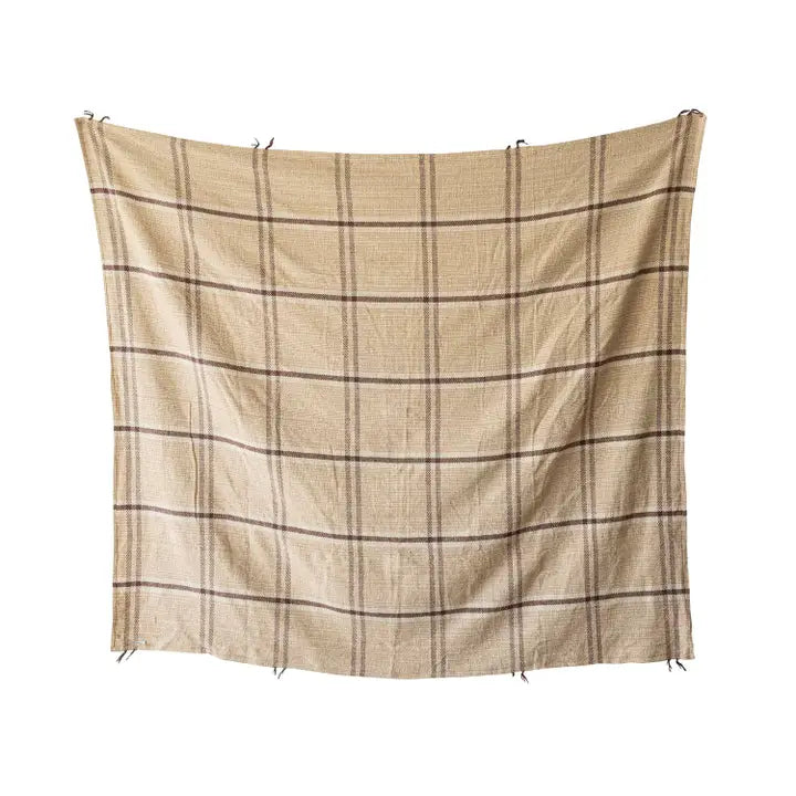 Plaid Oversized Outside Throw