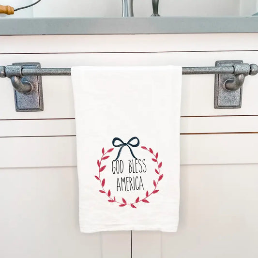 God Bless America Tea Towel