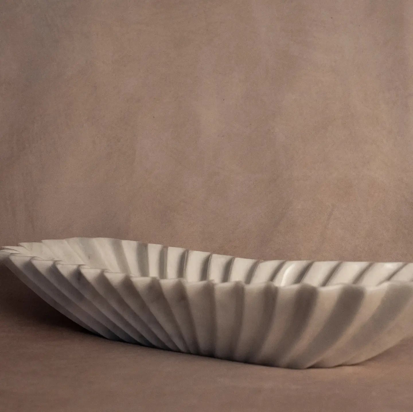 Fluted Marble Bowl