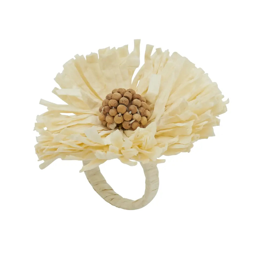 Raffia Flower Napkin Ring