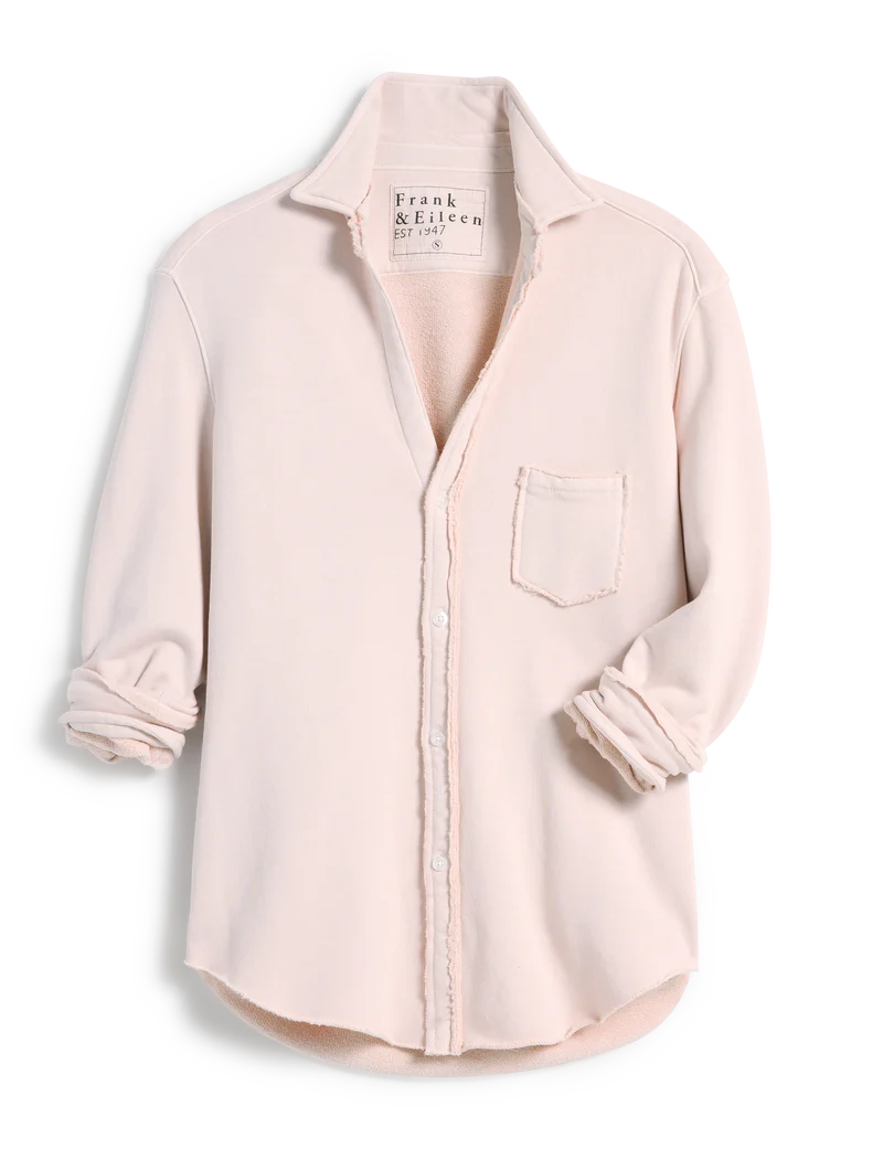Eileen Relaxed Button Up Triple Fleece Shirt