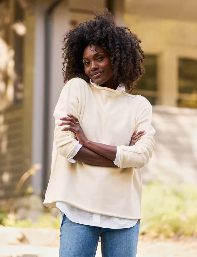 Monterey Rolled Funnel Neck  Sweater