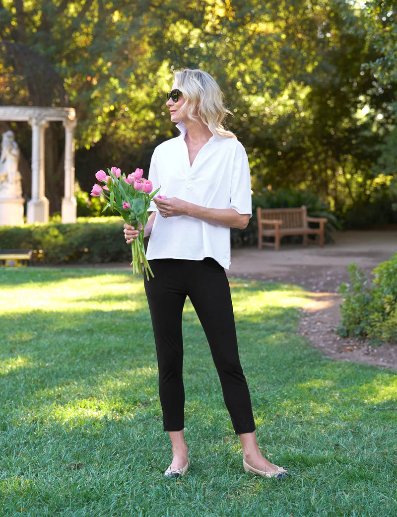 Patty Popover Short Sleeve Henley