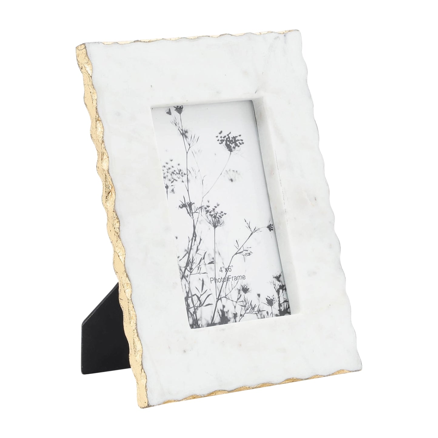 Marble Frame with Gold Jagged Edges