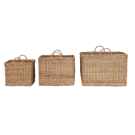 Rattan Basket with Handles