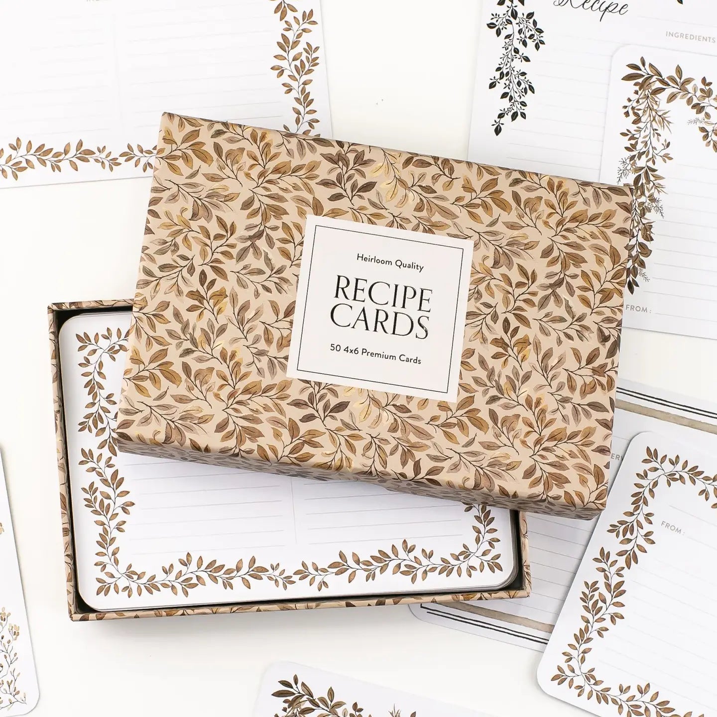 Floral Recipe Cards
