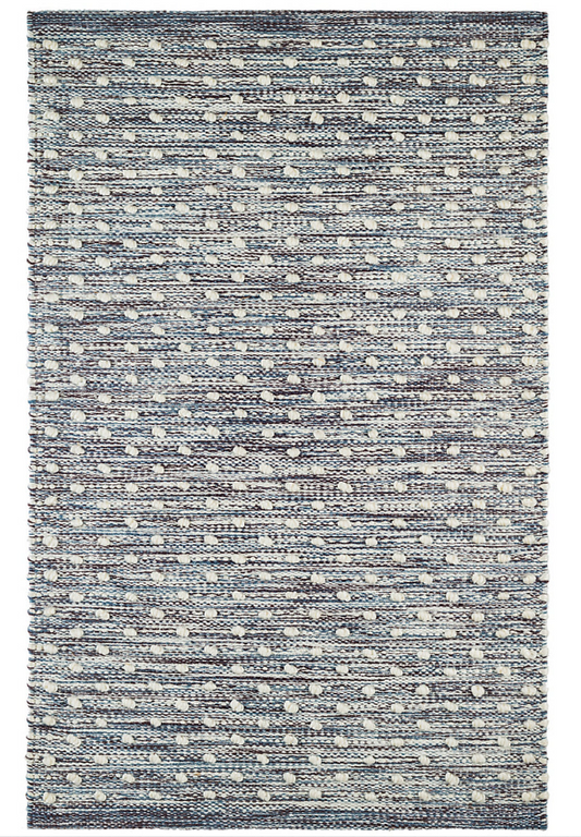 Hobnail Blue Performance Rug 8x10