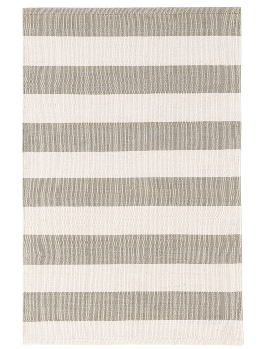 Catamaran Stripe Plat/Ivory In/Out Rug 8x10