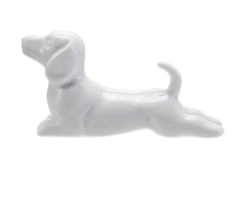 Stoneware White Dogs