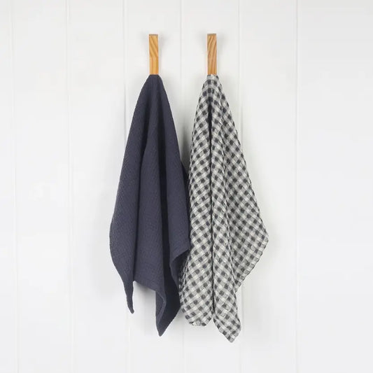 Royal Blue Tea Towels Set of 2