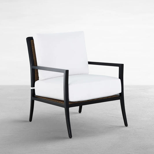 Bermuda Aluminum and Cane Lounge