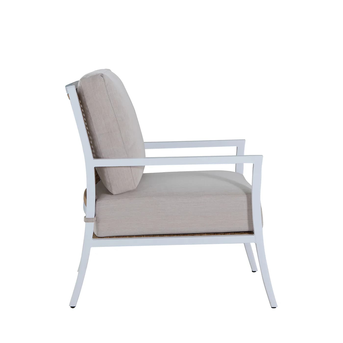Bermuda Aluminum and Cane Lounge