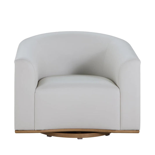 Tahoe Natural Weave Marine Grade Vinyl Swivel Lounge Chair