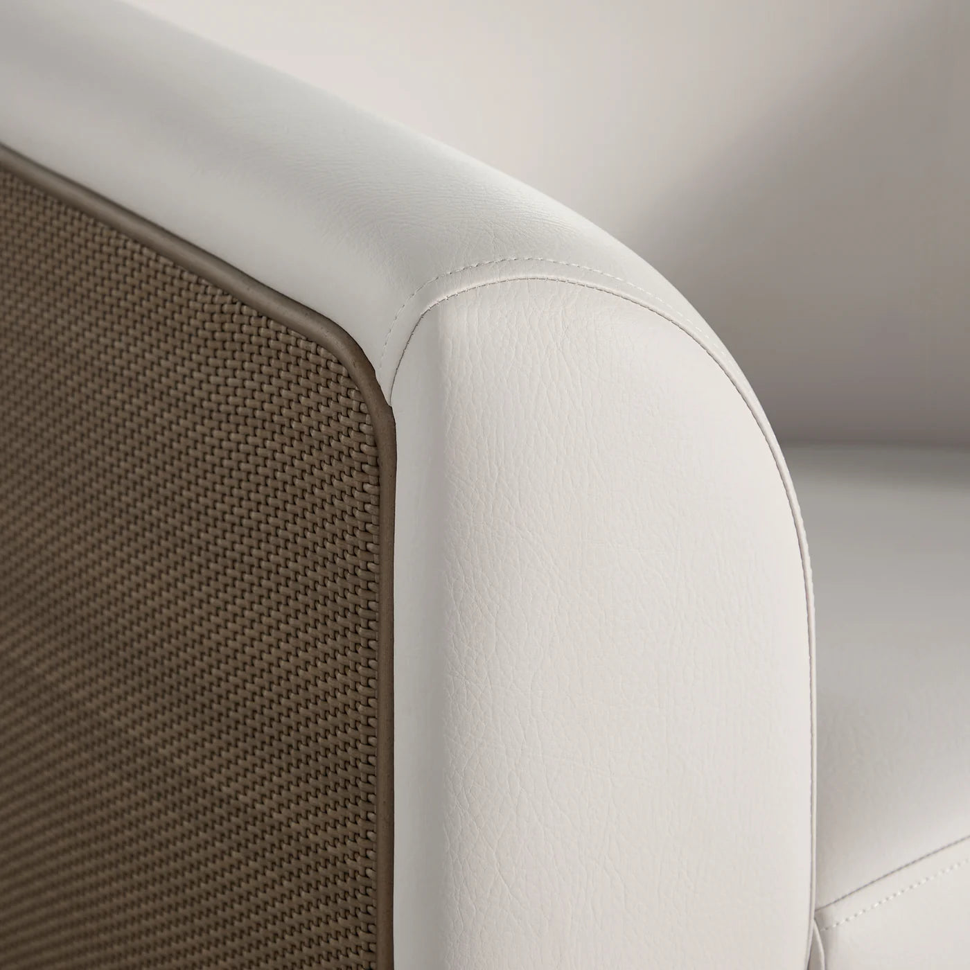 Tahoe Natural Weave Marine Grade Vinyl Lounge Chair
