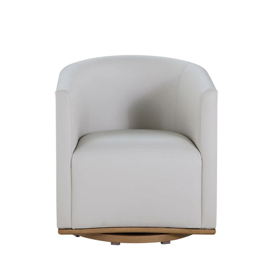 Tahoe Natural Weave Marine Grade Vinyl Swivel Arm Chair