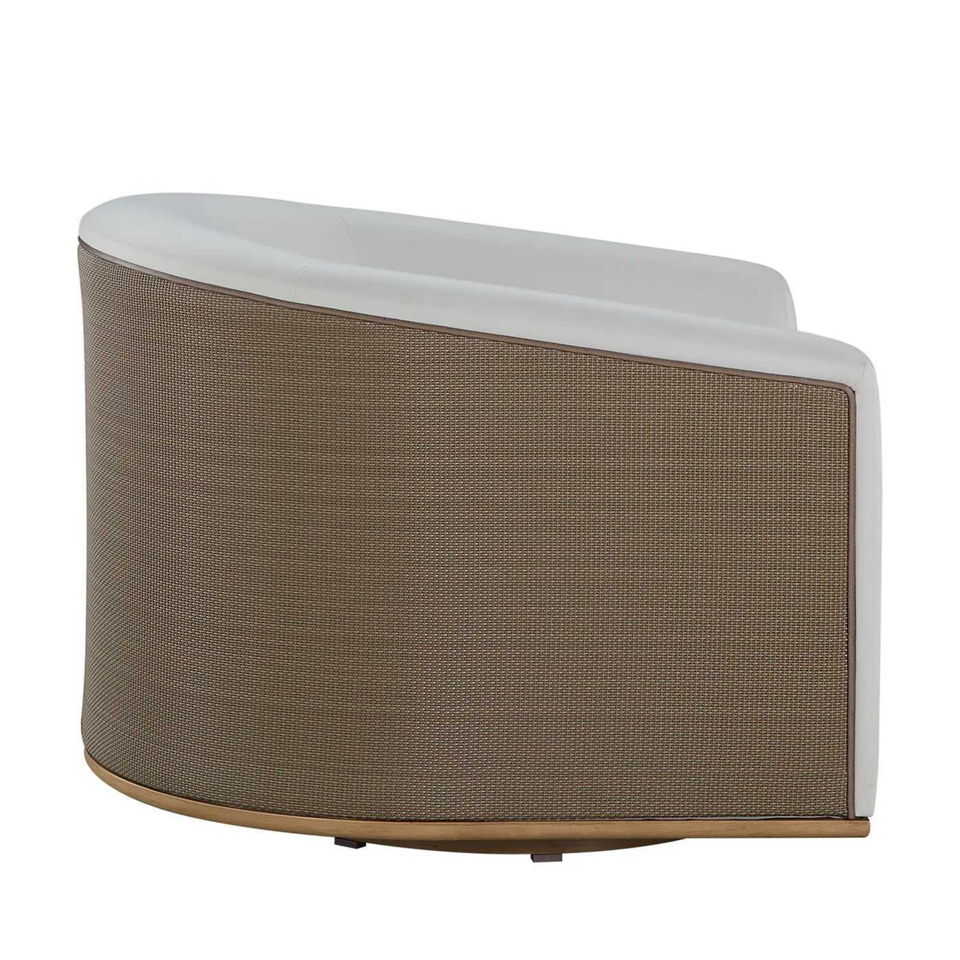Tahoe Natural Weave Marine Grade Vinyl Swivel Lounge Chair