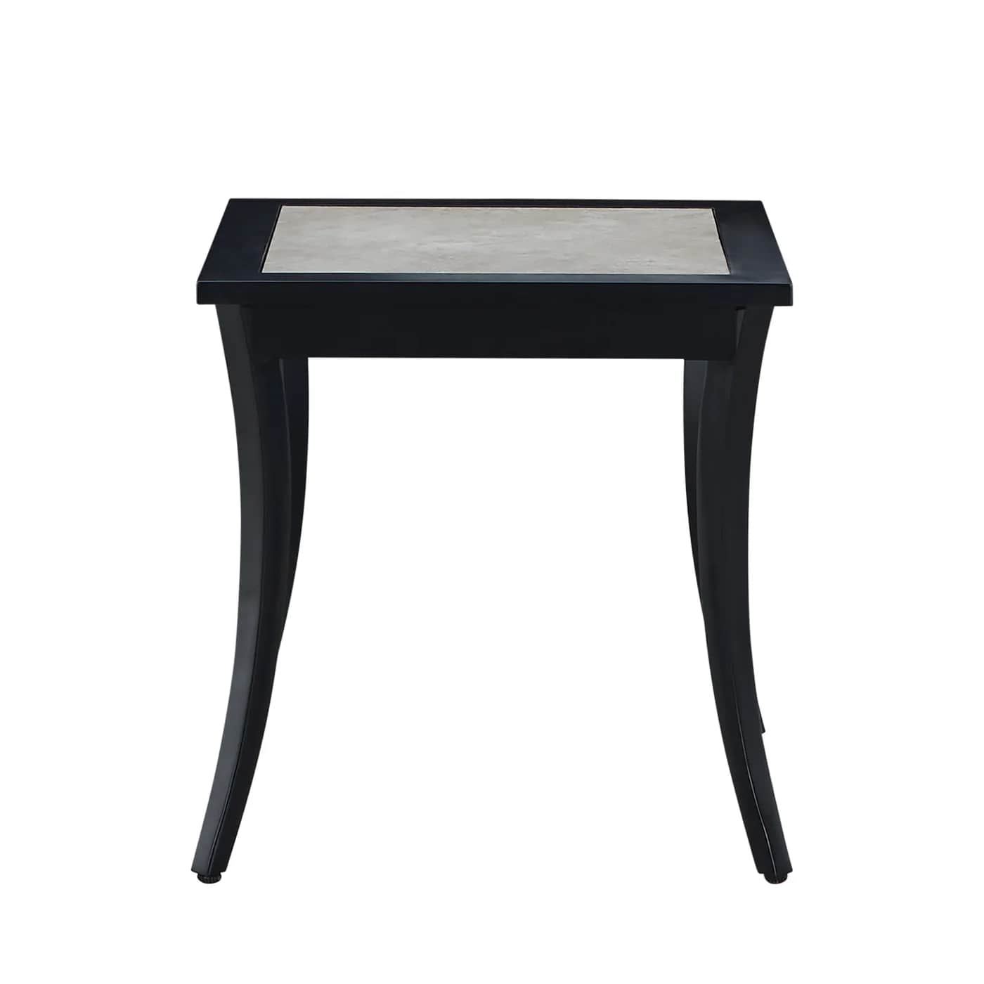 Bermuda Aluminum with Porcelain Top Square End Table