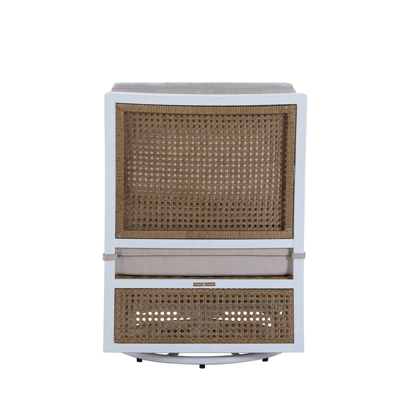 Bermuda Aluminum and Cane Glider Lounge