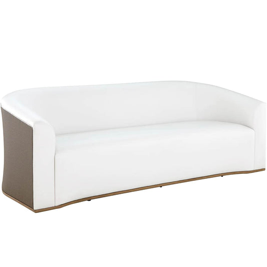 Tahoe Natural Weave Marine Grade Vinyl Sofa