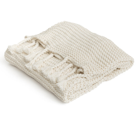 Organic Cotton Comfy Knit Throw