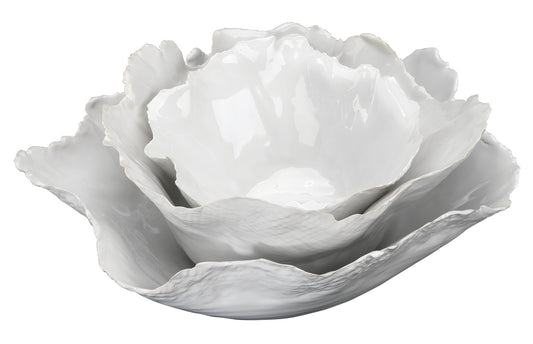 White Freeform Bowl