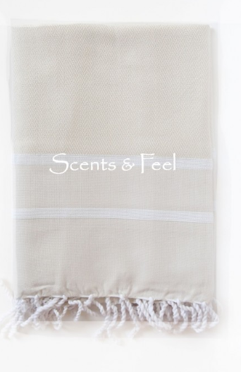 Turkish Herringbone Bath Towel