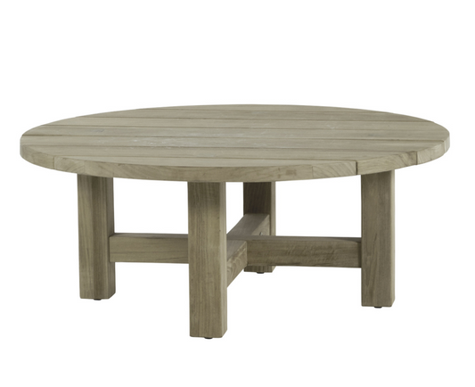 Croquet Teak 40" Round Coffee Table