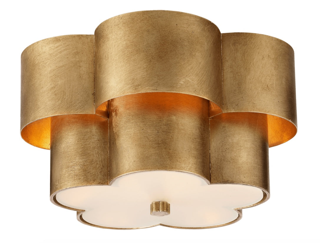 Two Tier Flower Flush Mount