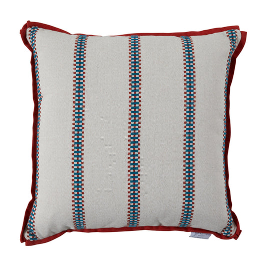 Gingham Stripe Ruby 22X22