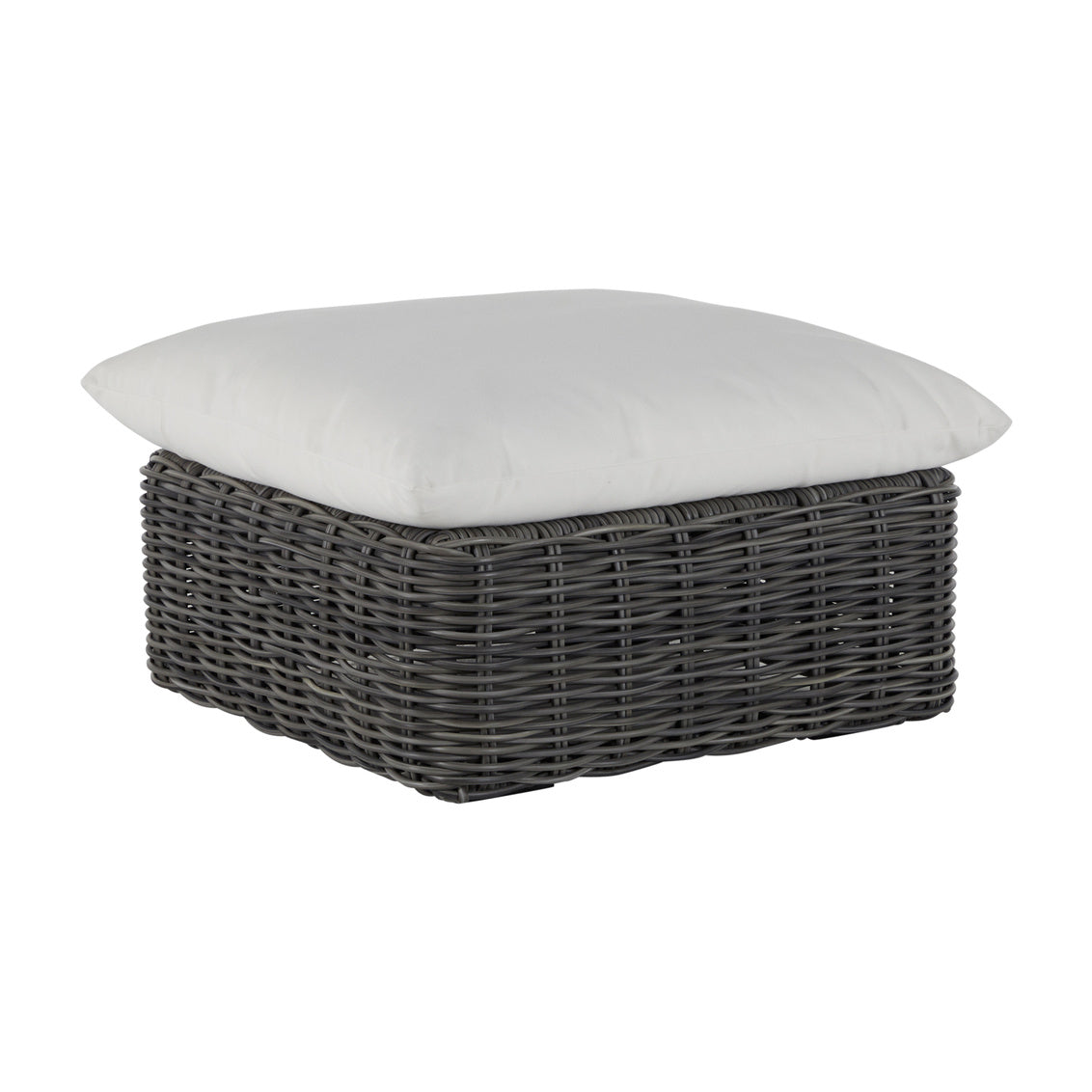 Montecito Woven Ottoman Slate Grey