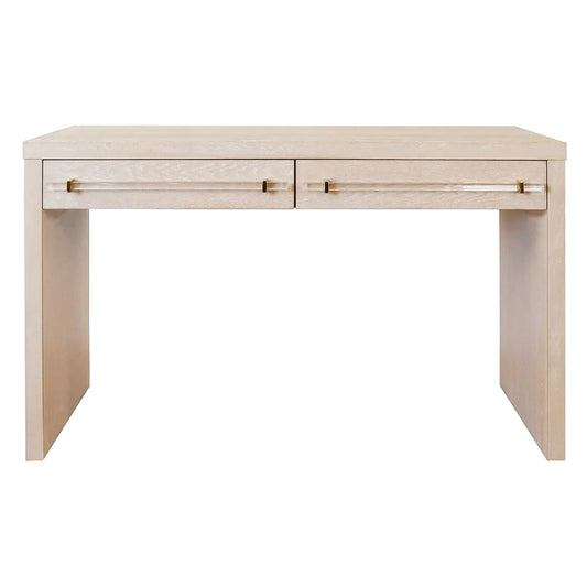 Cerused Oak and Acrylic Desk