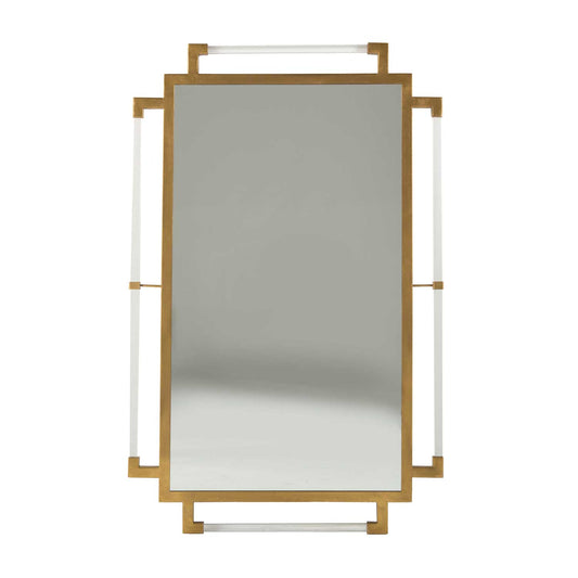 Acrylic and Brass Mirror