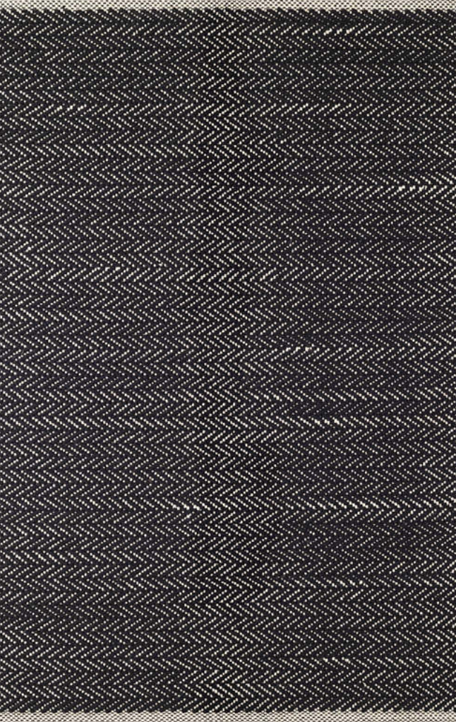 Herringbone Black Woven