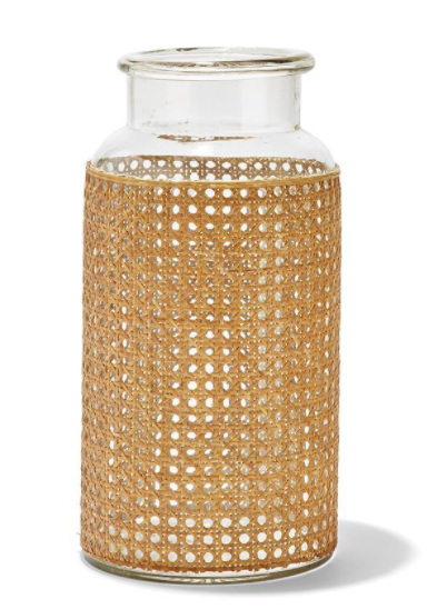 Cane Webbing Jar