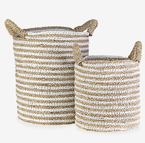 Woven Stripes Basket